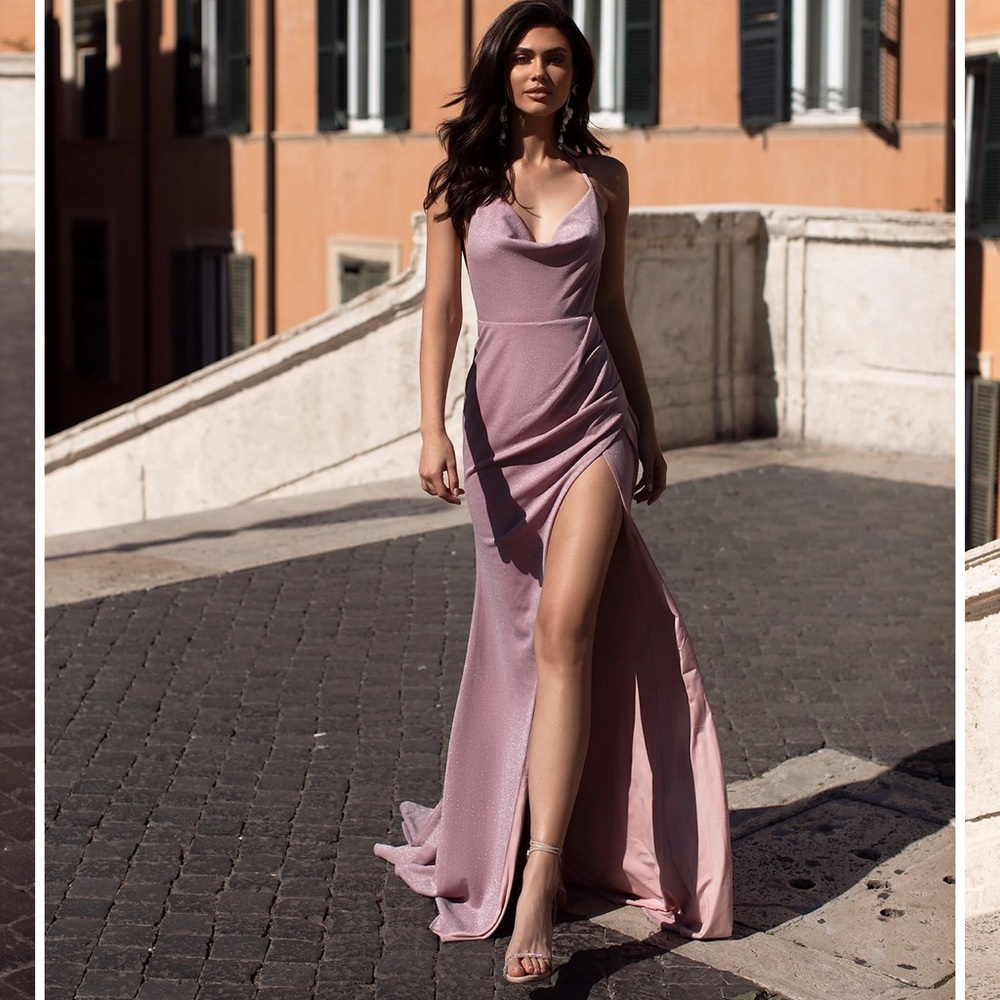 Alamour the label gown wedding guest prom